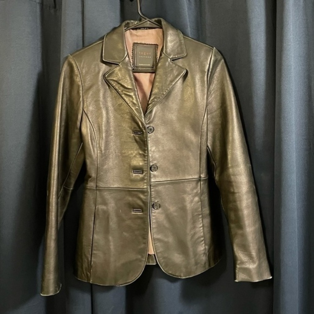 Rogue leather blazer jacket